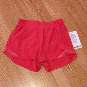 Lululemon Pink Hotty Hot Short 4”